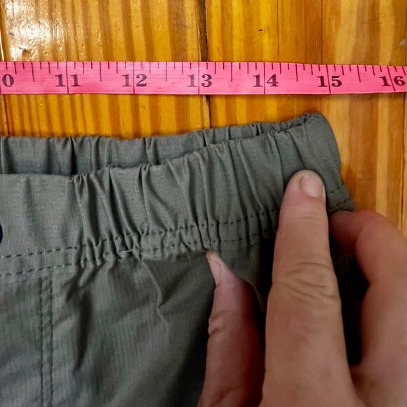 PrAna Double Peak All Around Pants Sz 4 Olive Organic Cotton Ripstop Travel EUC - Picture 3 of 16